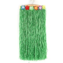 Hawaiian Hula Grass Flower Party Luau Skirt Beach Dance Costume 80cm Long Skirt Free Shippinf