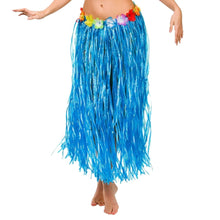 Hawaiian Hula Grass Flower Party Luau Skirt Beach Dance Costume 80cm Long Skirt Free Shippinf