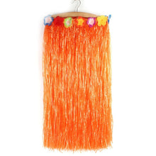 Hawaiian Hula Grass Flower Party Luau Skirt Beach Dance Costume 80cm Long Skirt Free Shippinf