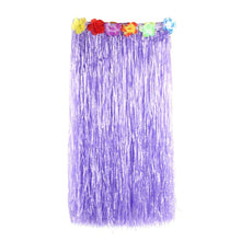 Hawaiian Hula Grass Flower Party Luau Skirt Beach Dance Costume 80cm Long Skirt Free Shippinf