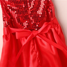 Baby Girl Toddler Wedding Sundress Red Sequin Sleeveless Party Dresses