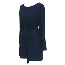 Sexy Club Dresses Women Dress Casual Long Sleeve Party Bandage Loose Dresses Plus  With Belt
