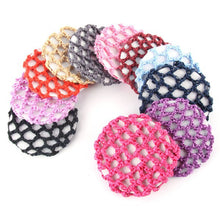 Bun Cover Snood Hair Net Ballet Dance Skating Chic Crochet Beautiful Colors