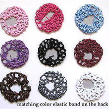 Bun Cover Snood Hair Net Ballet Dance Skating Chic Crochet Beautiful Colors