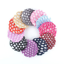 Bun Cover Snood Hair Net Ballet Dance Skating Chic Crochet Beautiful Colors
