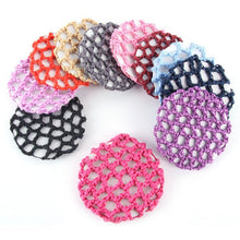 Bun Cover Snood Hair Net Ballet Dance Skating Chic Crochet Beautiful Colors