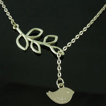 Leaves And Bird With Clavicle Chain Pendants Necklace Jewelry Gift For Women Stylish