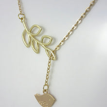 Leaves And Bird With Clavicle Chain Pendants Necklace Jewelry Gift For Women Stylish