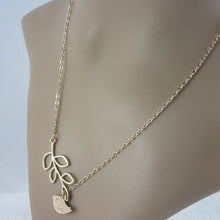 Leaves And Bird With Clavicle Chain Pendants Necklace Jewelry Gift For Women Stylish