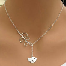 Leaves And Bird With Clavicle Chain Pendants Necklace Jewelry Gift For Women Stylish