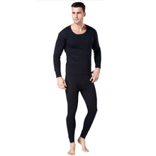 Men 2pcs Set Cotton Thermal Underwear Long Johns Tops Bottoms Pajama Sets 3 Colors P1