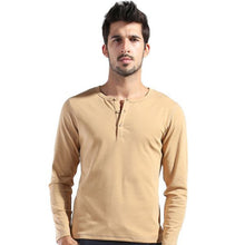 Men Basic Long Sleeve T-shirt Gray Dark Blue Yellow White Slim Cut T Shirt Tops P1