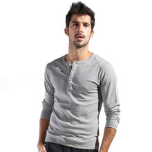Men Basic Long Sleeve T-shirt Gray Dark Blue Yellow White Slim Cut T Shirt Tops P1