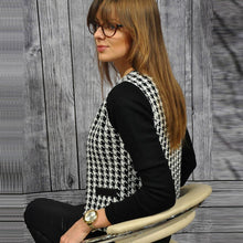 Women Long Sleeve Jacket Round Neck Short Coat Outwear LE4