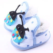 Super Cozy born Baby Boy Ladybug Crib Shoes Toddlers Fleece Walking First Walkers