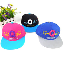Korean Lovely Kids Children Denim Angel Wing Letter Pattern Baseball Cap