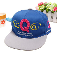 Korean Lovely Kids Children Denim Angel Wing Letter Pattern Baseball Cap