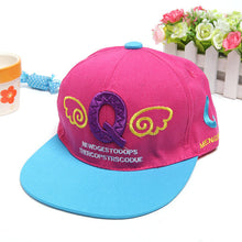 Korean Lovely Kids Children Denim Angel Wing Letter Pattern Baseball Cap