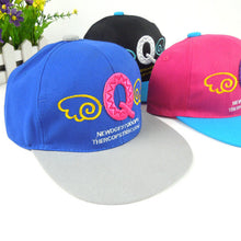 Korean Lovely Kids Children Denim Angel Wing Letter Pattern Baseball Cap
