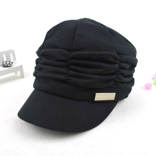 Nice Design Women Cap Slouchy Beanie Girls Pleated Sunhat Baseball Hat Caps