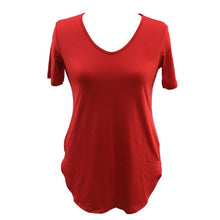 Sexy Women Short Sleeve T-shirt Side Slit Tops Blouse Casual Mini Dress H24