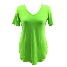 Sexy Women Short Sleeve T-shirt Side Slit Tops Blouse Casual Mini Dress H24