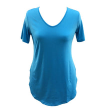Sexy Women Short Sleeve T-shirt Side Slit Tops Blouse Casual Mini Dress H24