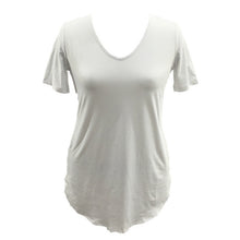 Sexy Women Short Sleeve T-shirt Side Slit Tops Blouse Casual Mini Dress H24