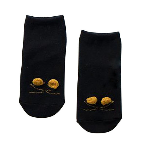 Warm Infant 0-4Y Baby Girl Boy Socks Cat Cotton Anti-slip Knee High Socks