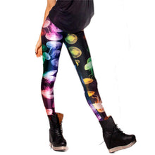 Women 3D Printed Leggings Stretchy Jeggings Pencil Pants Trousers Joggers 15 Patterns 1PY