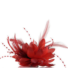 Women Ladies Flower Feather Bead Corsage Hair Clips Fascinator Bridal Hairband Brooch Pin