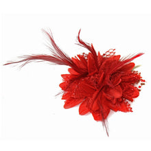 Women Ladies Flower Feather Bead Corsage Hair Clips Fascinator Bridal Hairband Brooch Pin