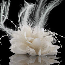 Women Ladies Flower Feather Bead Corsage Hair Clips Fascinator Bridal Hairband Brooch Pin
