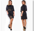 Women Lady Crochet Hollow Plus  Party Evening Club Dress Two-piece H54