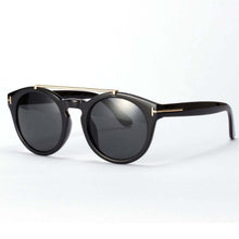 Womens Retro Dual Bridge Full Rim Sunglasses Metal Frame Eyeglasses Brand Designer Goggles