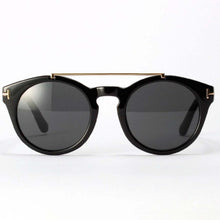 Womens Retro Dual Bridge Full Rim Sunglasses Metal Frame Eyeglasses Brand Designer Goggles