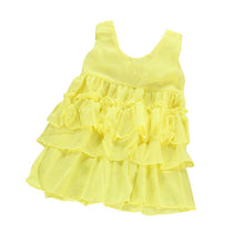 Infants Baby Girls Chiffon Tutu Ruffle Dress Princess Vest Dresses Clothes