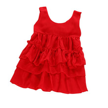 Infants Baby Girls Chiffon Tutu Ruffle Dress Princess Vest Dresses Clothes
