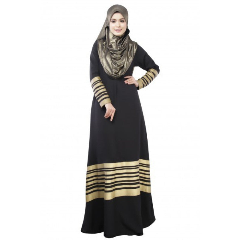 Kaftan Abaya Jilbab Islamic Muslim Women's Elegant Long Sleeve PartyMaxi Dress PY3