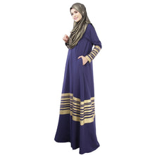 Kaftan Abaya Jilbab Islamic Muslim Women's Elegant Long Sleeve PartyMaxi Dress PY3
