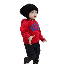 Kids Baby Boys Letter Printrd Hoodies Hooded Chunky Sweatshirt S Coat 2-6Y
