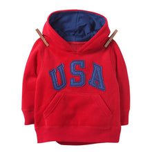 Kids Baby Boys Letter Printrd Hoodies Hooded Chunky Sweatshirt S Coat 2-6Y