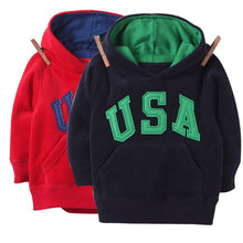 Kids Baby Boys Letter Printrd Hoodies Hooded Chunky Sweatshirt S Coat 2-6Y