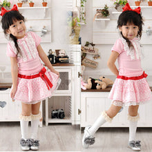 Kids Baby Girls Candy Color Cotton Lace Socks School High Knee Socks 2-9 Years 5 Colors
