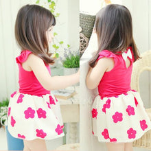 Kids Girl Princess Dress One-Piece Sleeveless Baby Girls Flower Dresses Sundress Clothes
