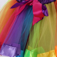Kids Girl Rainbow Tutu Ballet Dance Skirts Party Tulle Skirt Costume