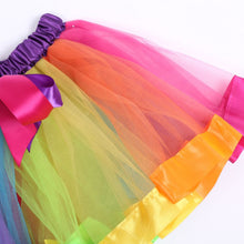 Kids Girl Rainbow Tutu Ballet Dance Skirts Party Tulle Skirt Costume