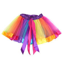 Kids Girl Rainbow Tutu Ballet Dance Skirts Party Tulle Skirt Costume