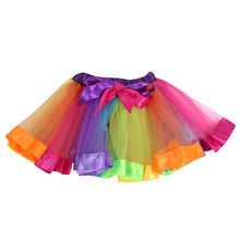 Kids Girl Rainbow Tutu Ballet Dance Skirts Party Tulle Skirt Costume