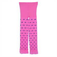 Kids Girl Velvet Leggings Flower Print 3/4 Length Legging Baby Girls Pants Clothes Gift